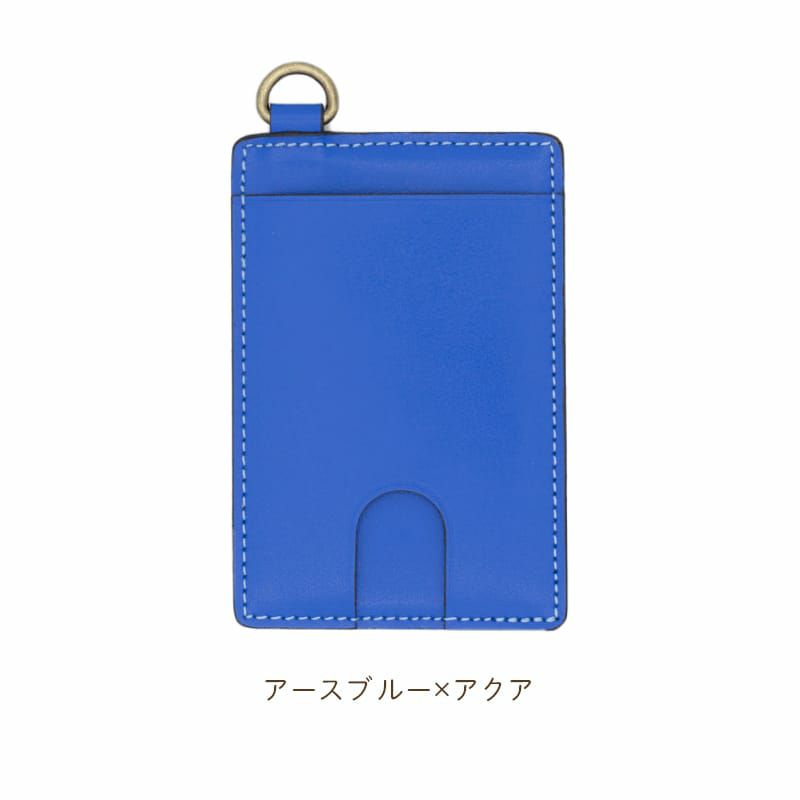 パスケース　アースブルー × アクア