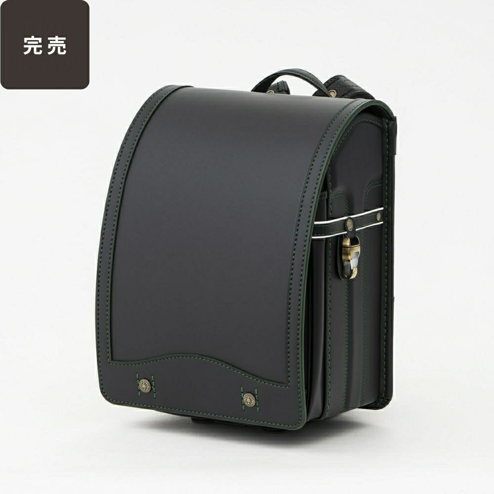 【2026年ご入学向け】レイブラック・ノイ（人工皮革）黒×グリーン