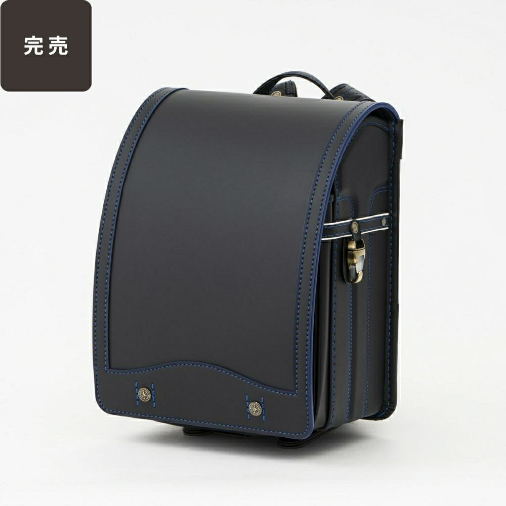 【2026年ご入学向け】レイブラック・ノイ（人工皮革）黒×ブルー