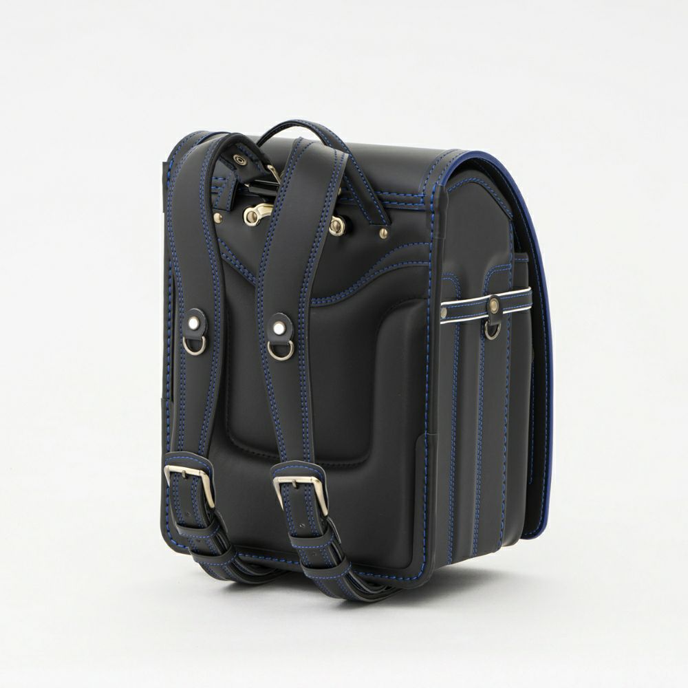 【2026年ご入学向け】レイブラック・ノイ（人工皮革）黒×ブルー