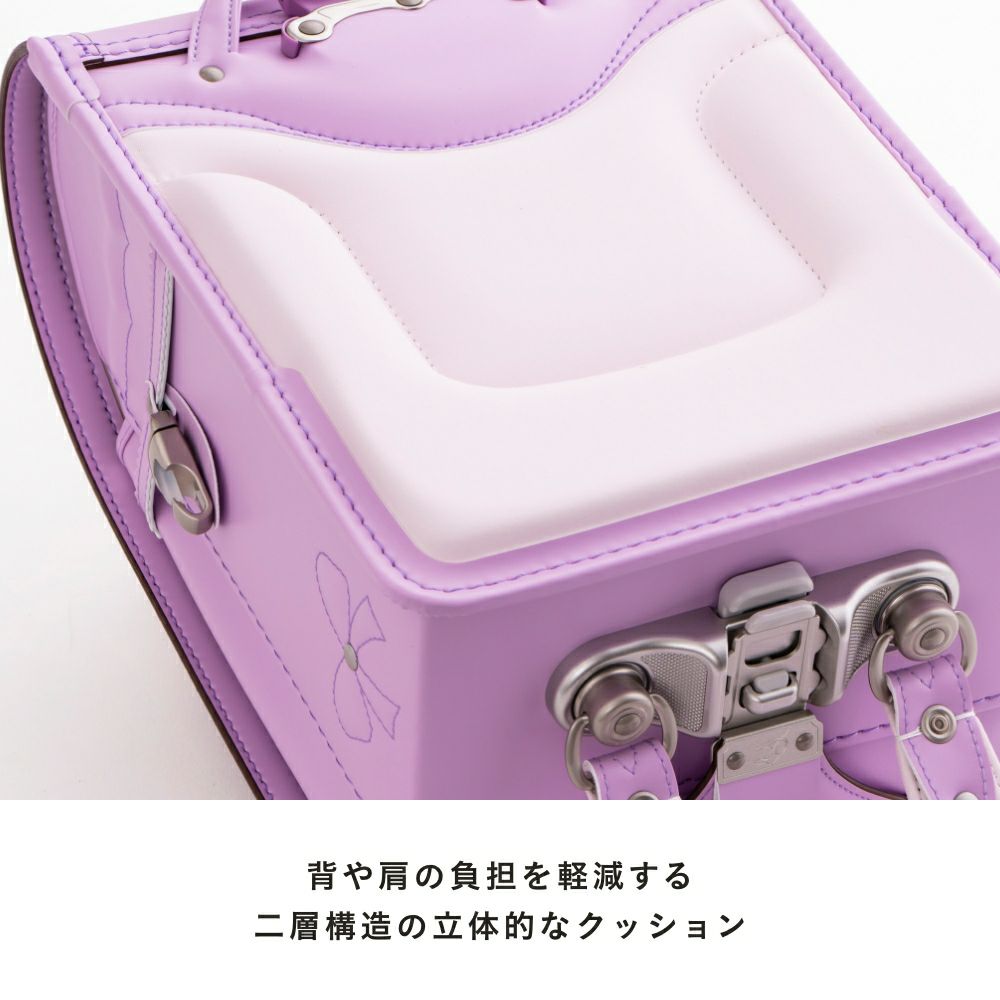 【2026年ご入学向け】ドゥ・アンジェール（人工皮革）キャンディブルー 背や肩の負担を軽減する2層構造の立体的なクッション