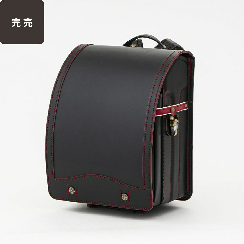 【2026年ご入学向け】レイブラック（牛革）黒×レッド