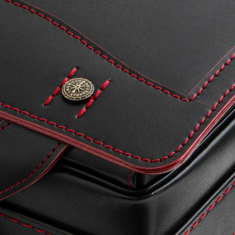 【2026年ご入学向け】レイブラック（牛革）黒×レッド