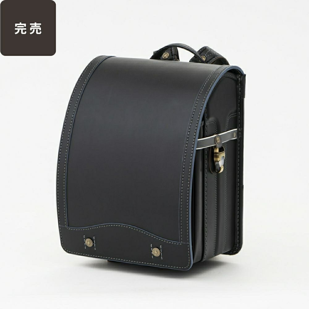 2026年ご入学向け】レイブラック（牛革）黒×グレー | 鞄工房山本の  