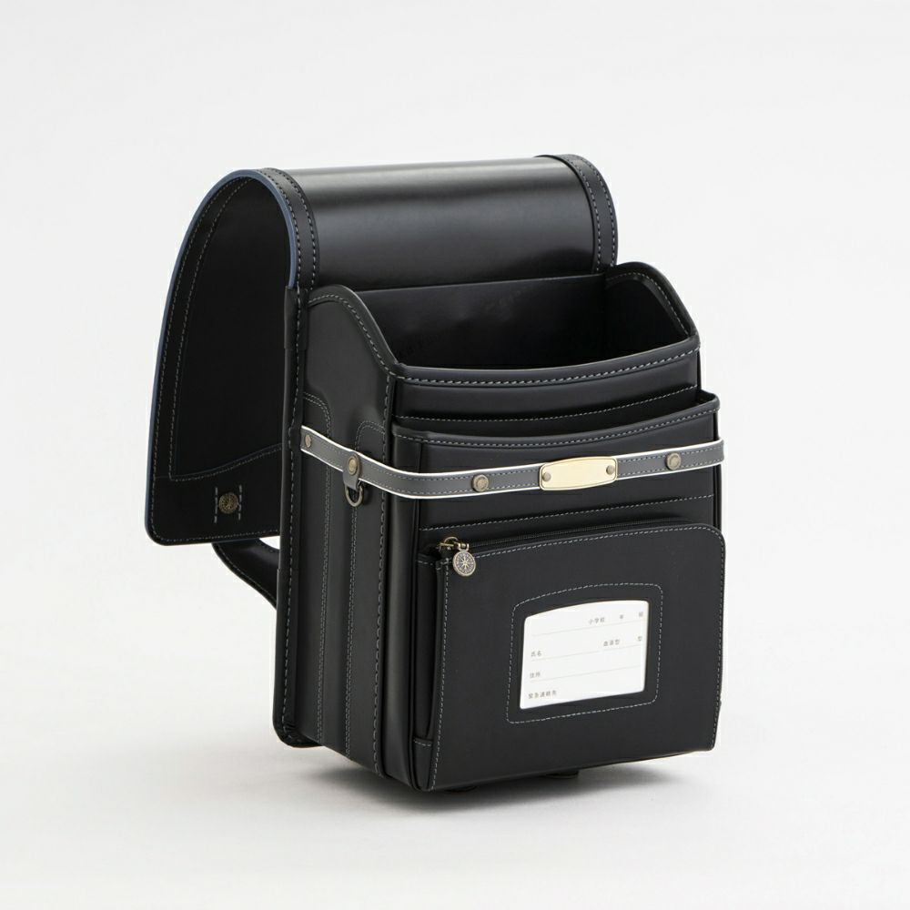 【2026年ご入学向け】レイブラック（牛革）黒×グレー