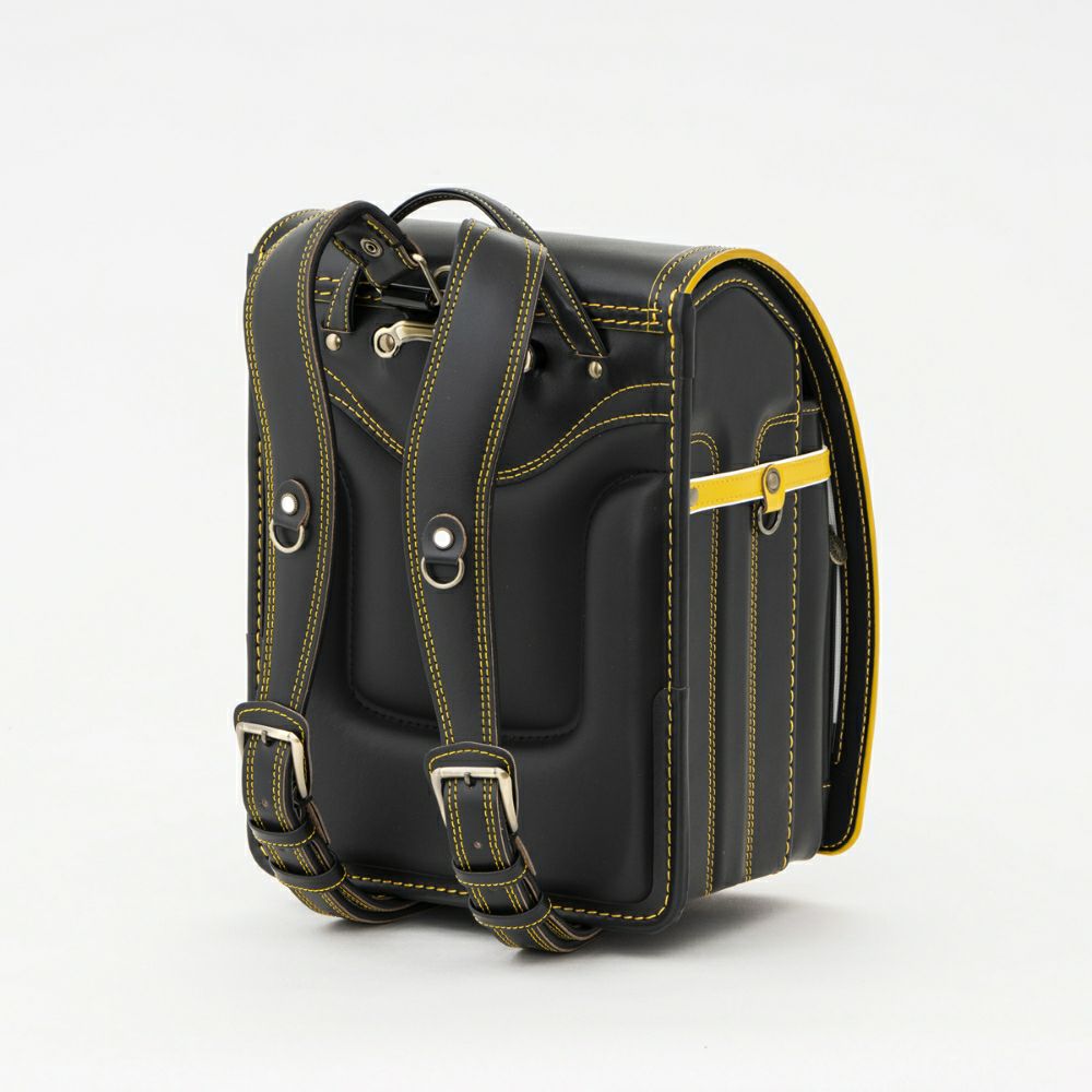 【2026年ご入学向け】レイブラック（牛革）黒×イエロー