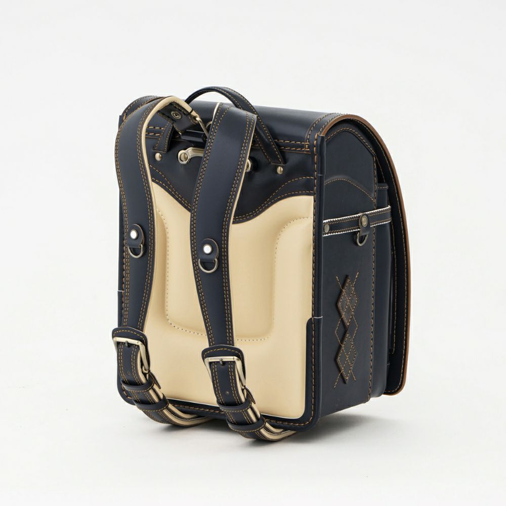 【2026年ご入学向け】オックスフォード（牛革）紺×ウォルナット