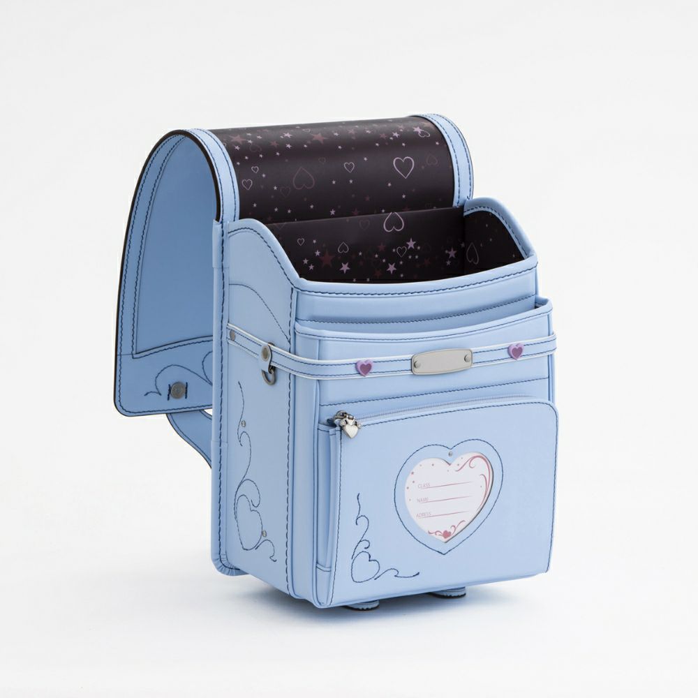 【2026年ご入学向け】トゥインクル・ハート（牛革）アイスブルー