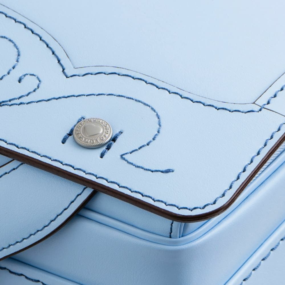 【2026年ご入学向け】トゥインクル・ハート（牛革）アイスブルー