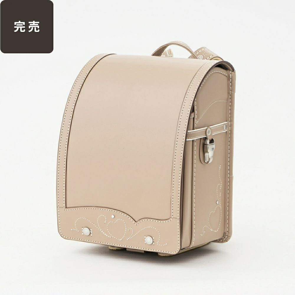 【2026年ご入学向け】トゥインクル・ハート（牛革）ミルクティー