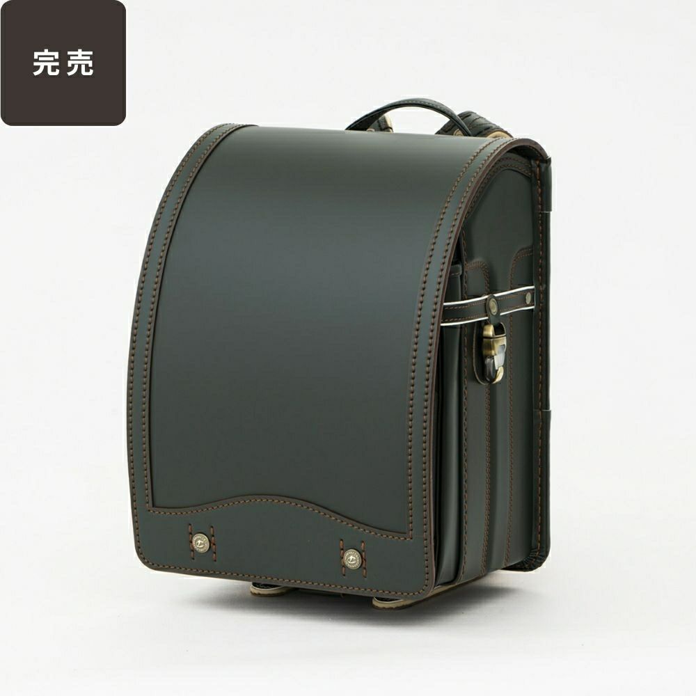 【2026年ご入学向け】コードバン・アンティーク（かぶせコードバン）モスグリーン