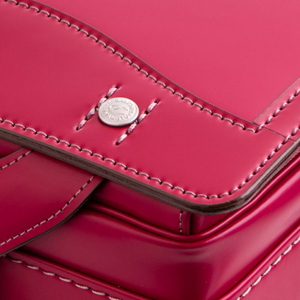 【2026年ご入学向け】コードバン・アンティーク（かぶせコードバン）ローズピンク（金具：通常）