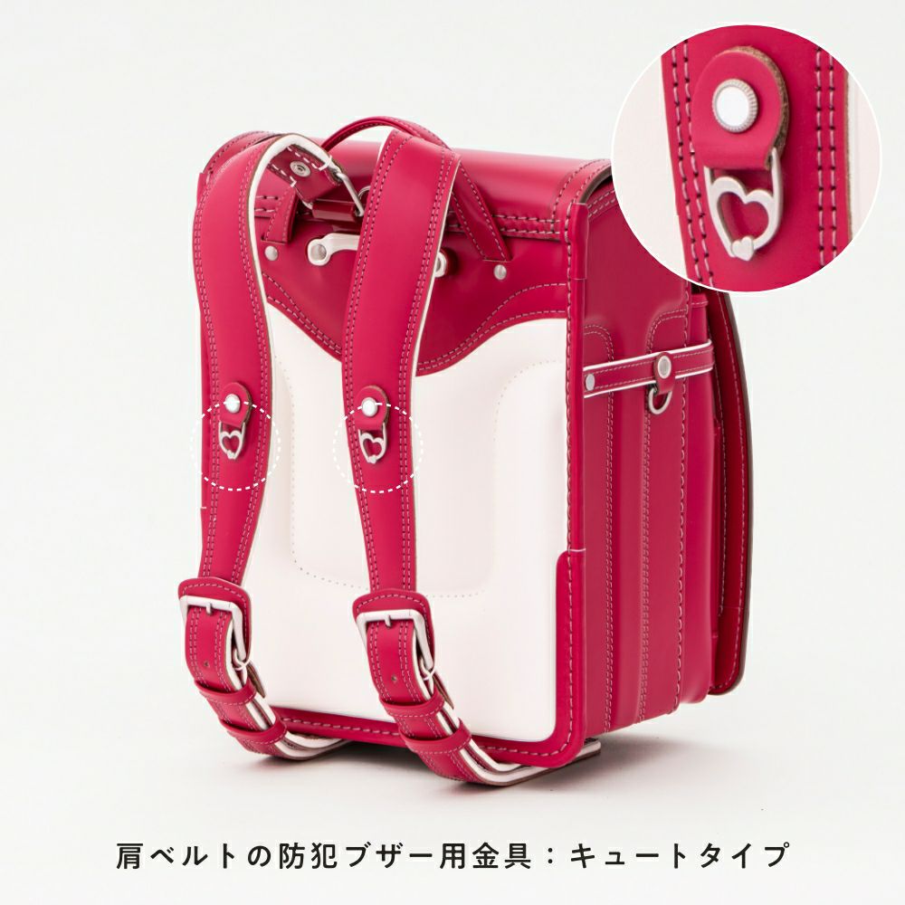 【2026年ご入学向け】コードバン・アンティーク（かぶせコードバン）ローズピンク (金具：キュート)