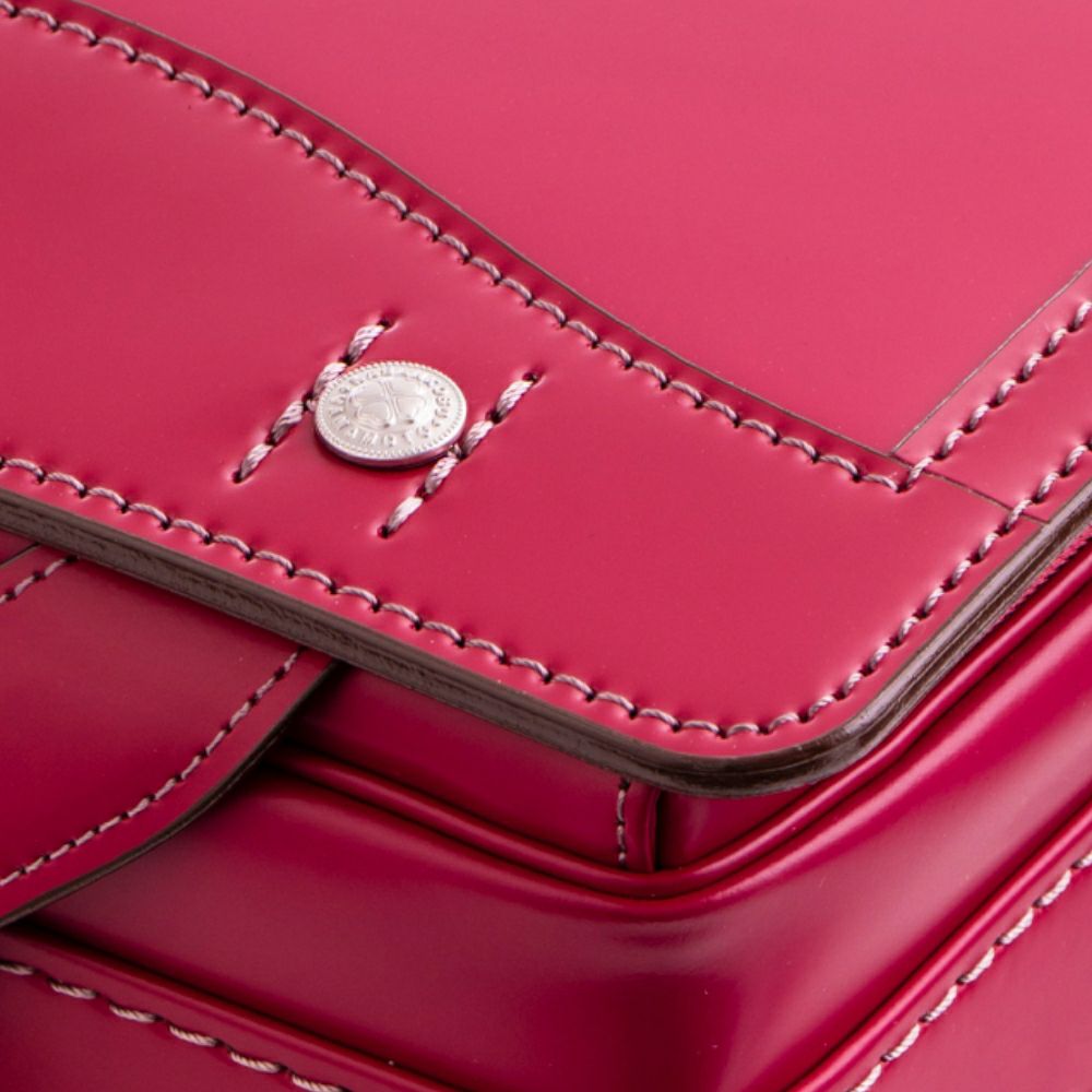 【2026年ご入学向け】コードバン・アンティーク（かぶせコードバン）ローズピンク (金具：キュート)