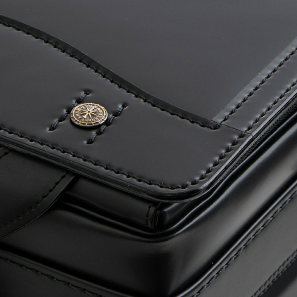 【2026年ご入学向け】コードバン・レイブラック（かぶせコードバン）黒×ブラック