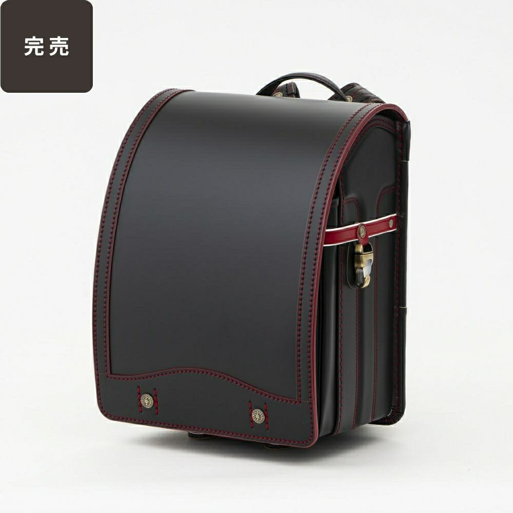 【2026年ご入学向け】コードバン・レイブラック（かぶせコードバン）黒×レッド