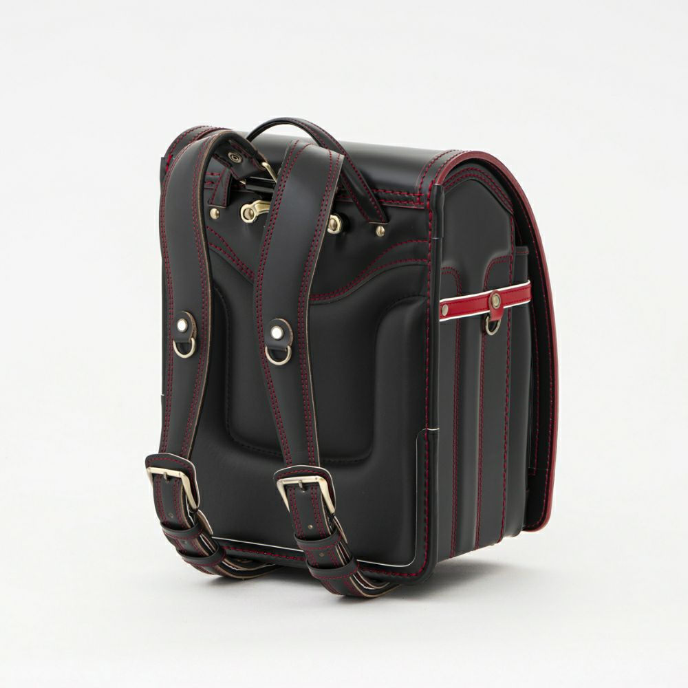 【2026年ご入学向け】コードバン・レイブラック（かぶせコードバン）黒×レッド