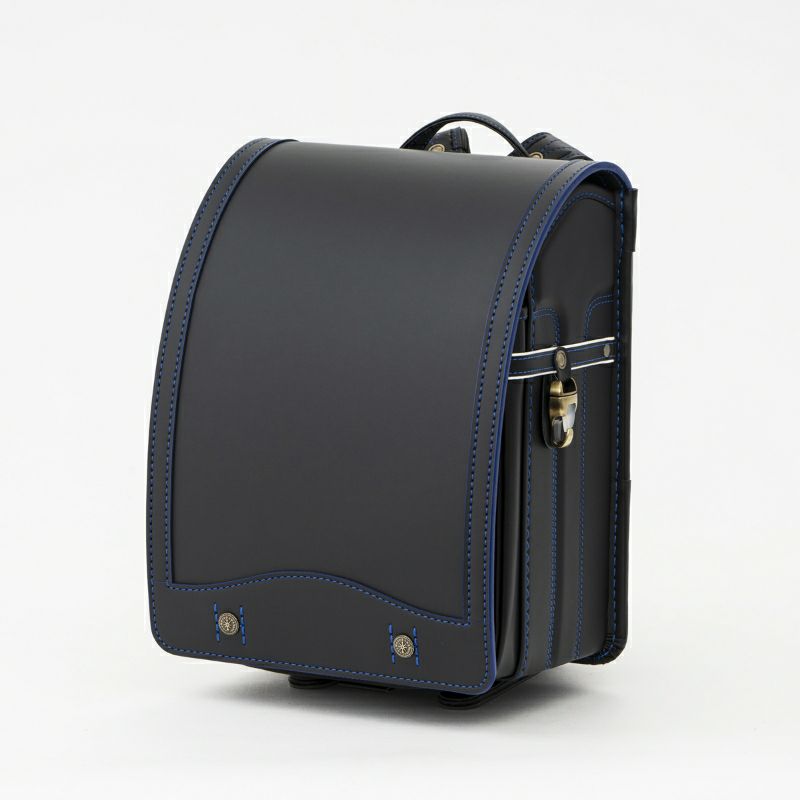 【2027年ご入学向け】レイブラック・ノイ（人工皮革）黒×ブルー 