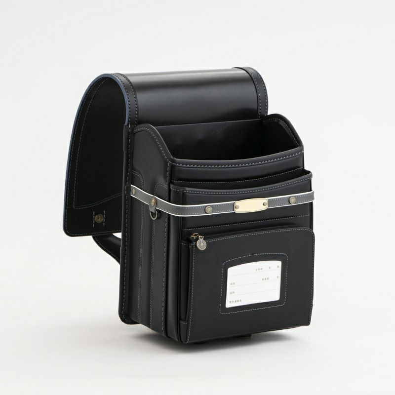 【2027年ご入学向け】レイブラック（牛革）黒×グレー