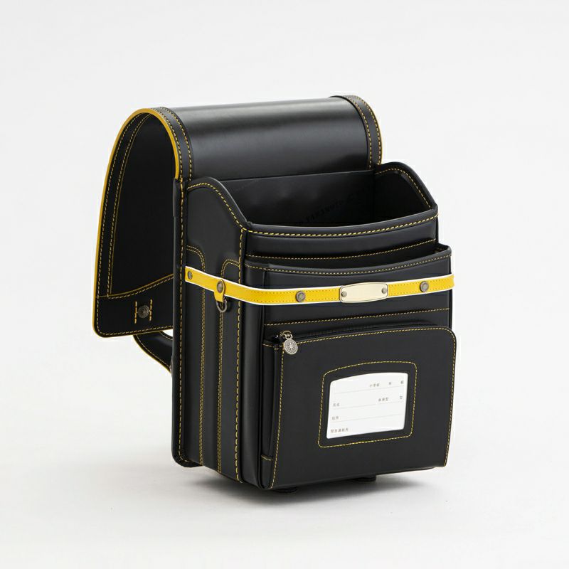 【2027年ご入学向け】レイブラック（牛革）黒×イエロー