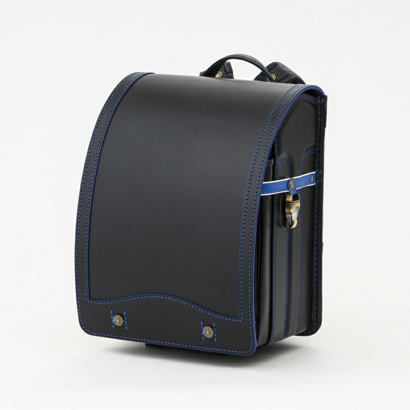 【2027年ご入学向け】レイブラック（牛革）黒×ブルー