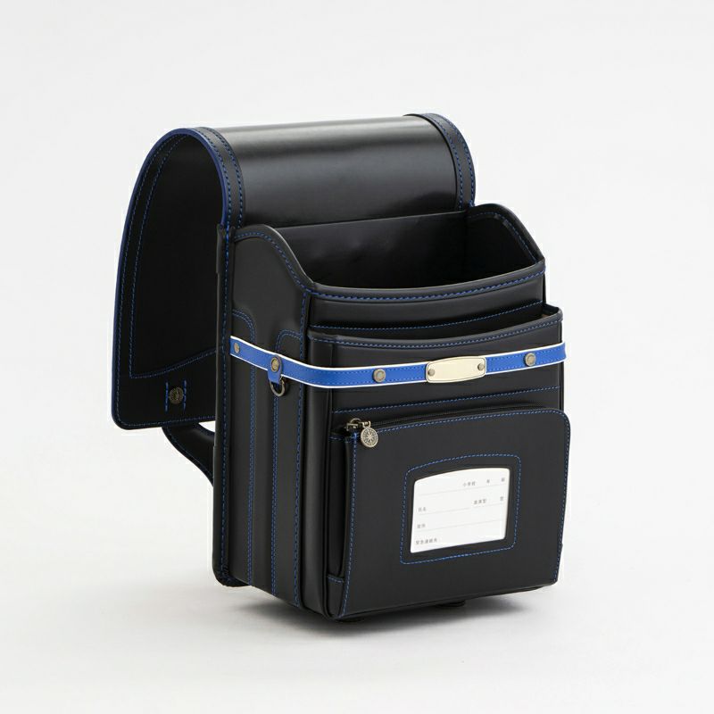 【2027年ご入学向け】レイブラック（牛革）黒×ブルー