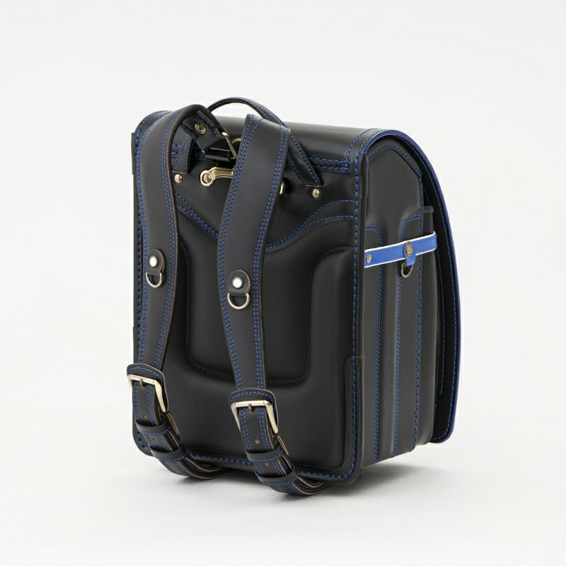 【2027年ご入学向け】レイブラック（牛革）黒×ブルー