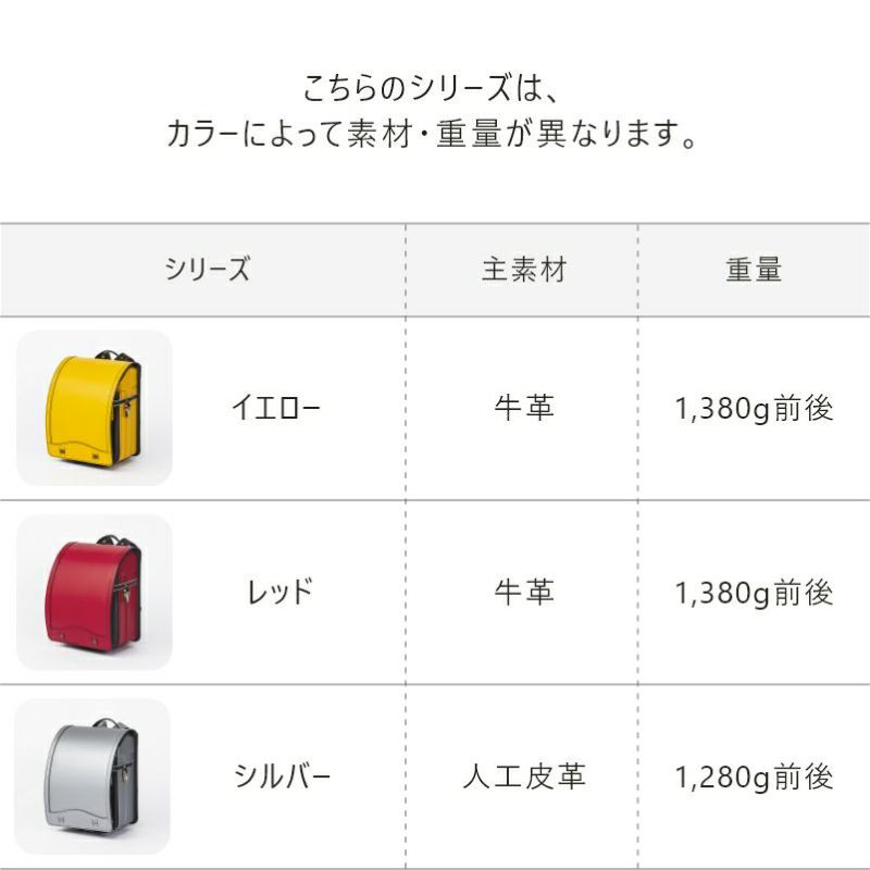 【2027年ご入学向け】レイブラック・スペシャル（牛革）イエロー×ブラック