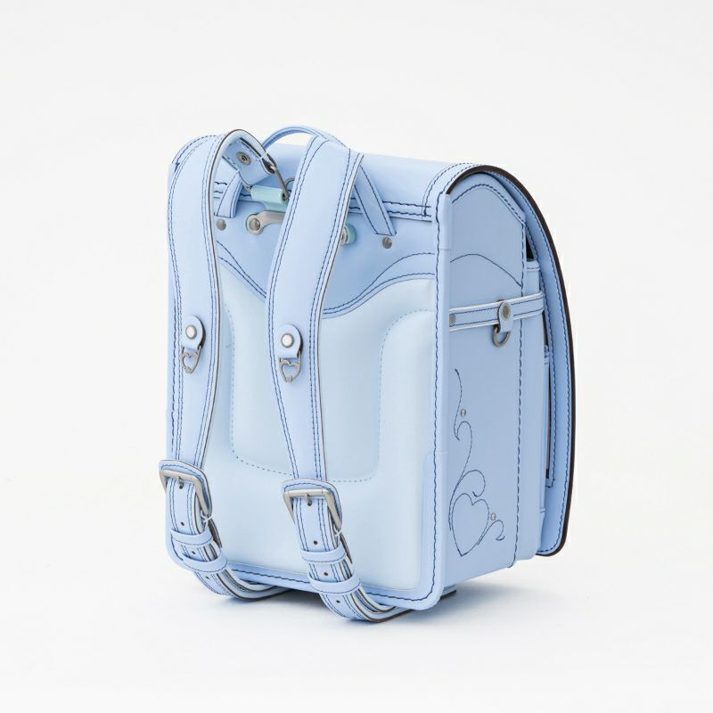 【2027年ご入学向け】トゥインクル・ハート（牛革）アイスブルー