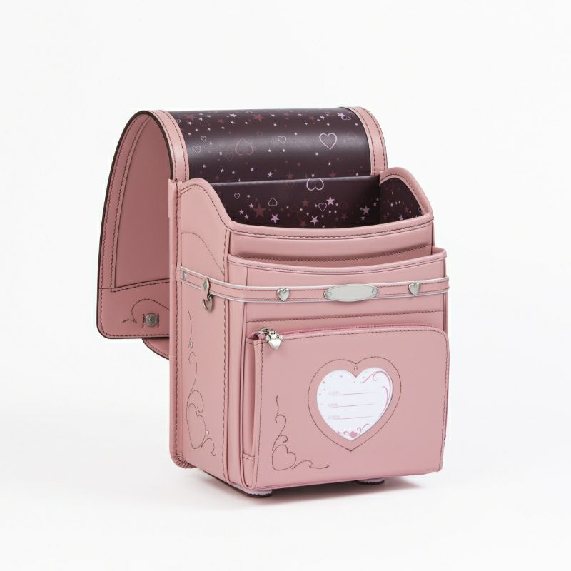 【2027年ご入学向け】トゥインクル・ハート（牛革）アッシュピンク