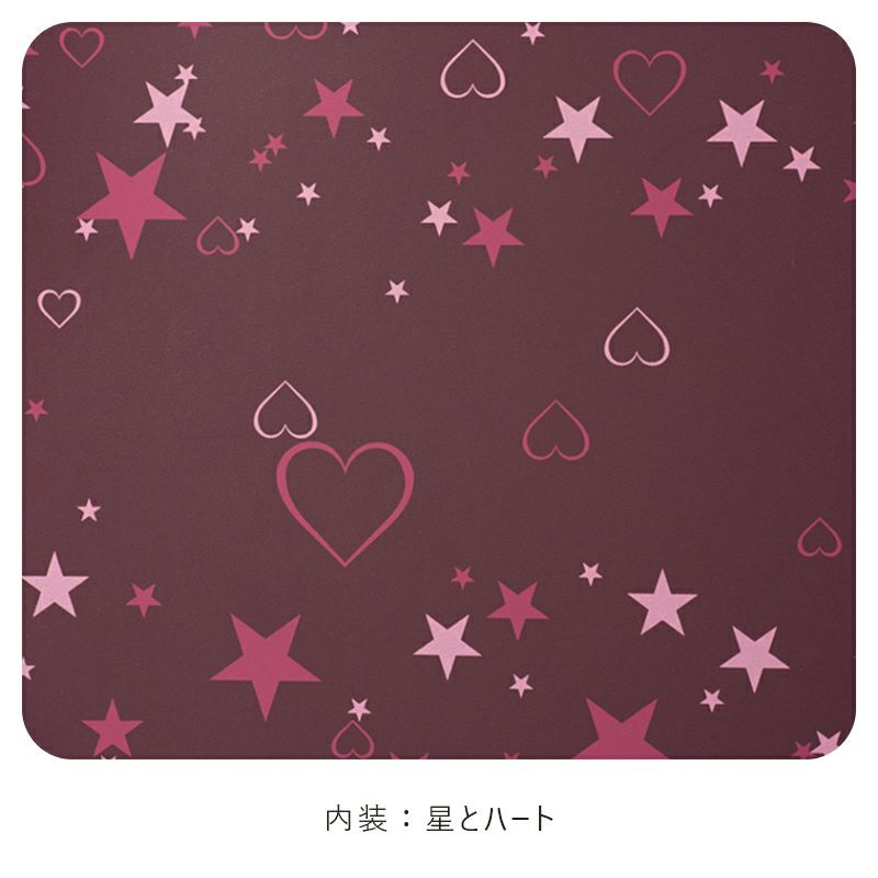 【2027年ご入学向け】トゥインクル・ハート（牛革）アッシュピンク　内装