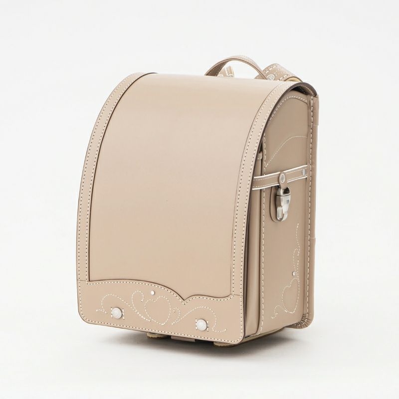 もかちゃん　37ベージュ 2027年ご入学向け】トゥインクル・ハート（牛革）ミルクティー | 鞄
