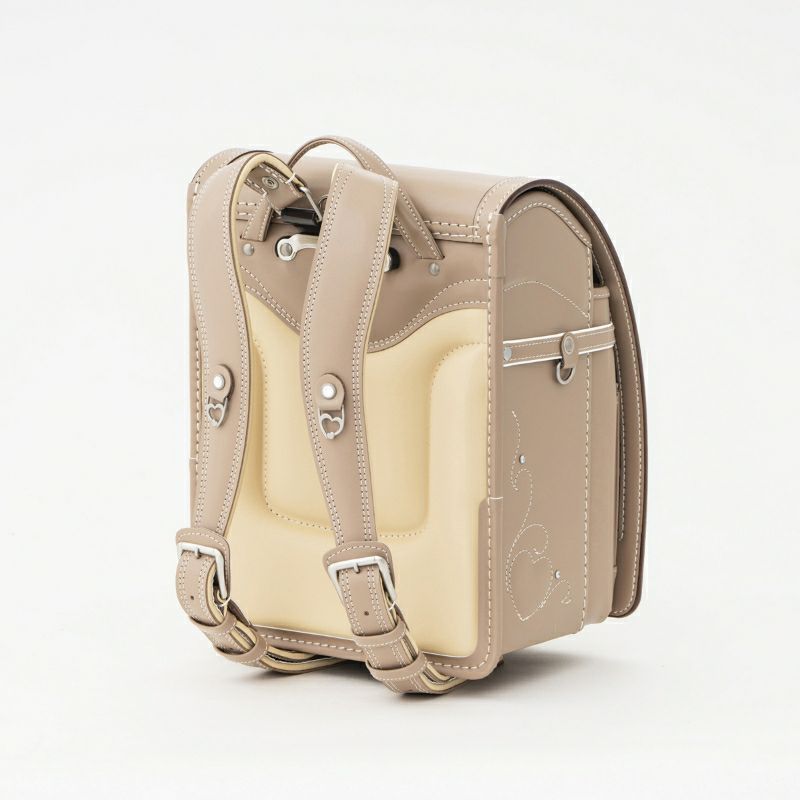 【2027年ご入学向け】トゥインクル・ハート（牛革）ミルクティー