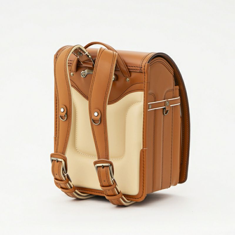 【2027年ご入学向け】コードバン・アンティーク（かぶせコードバン）キャメル