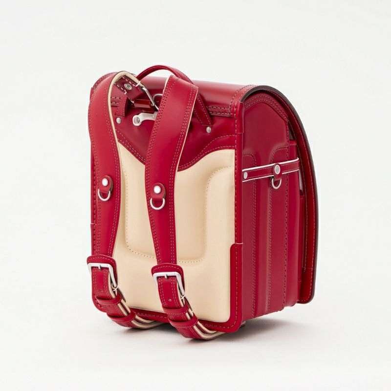 【2027年ご入学向け】コードバン・アンティーク（かぶせコードバン）赤