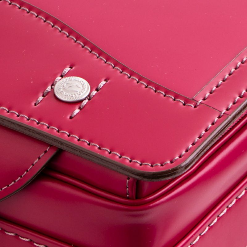 【2027年ご入学向け】コードバン・アンティーク（かぶせコードバン）ローズピンク