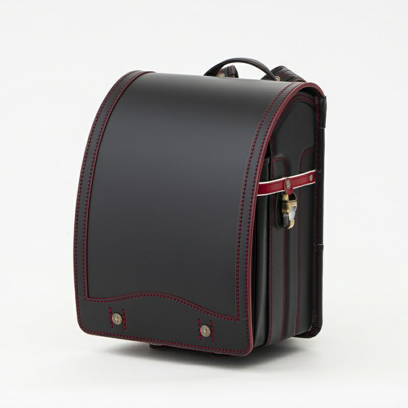 【2027年ご入学向け】コードバン・レイブラック（かぶせコードバン）黒×レッド