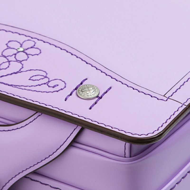 【2027年ご入学向け】コードバン・アンティーク（かぶせコードバン）ラベンダー（ラフィーネオプション）