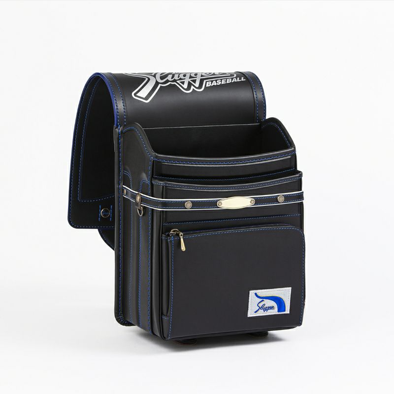 【2027年ご入学向け】久保田スラッガー × 鞄工房山本 コラボモデル（牛革）黒×ブルー